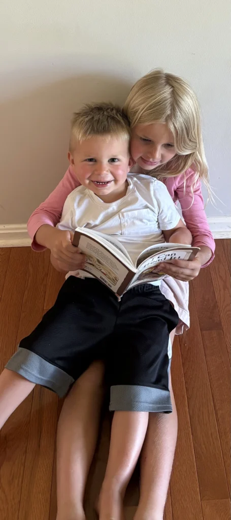 Children reading together